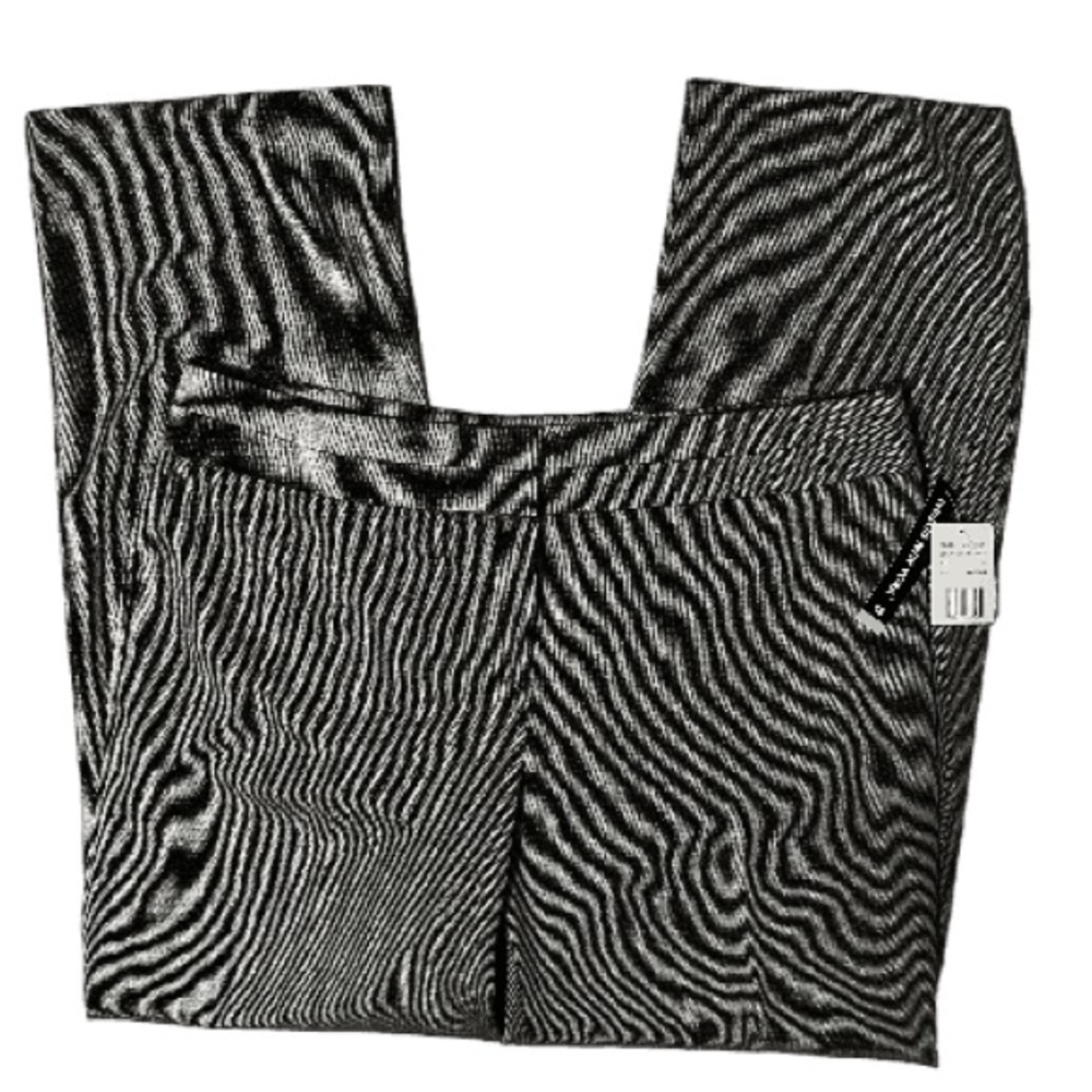 NWT Briggs New York dress black white herringbone pants Size 18